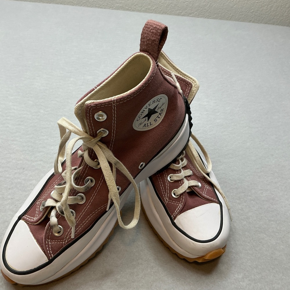Converse Run Star Hike Platform Sneakers Size 9.5 Womens Pink High Top A00852C